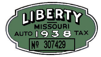 (image for) 1938 MO Tax Registration Inspection Liberty